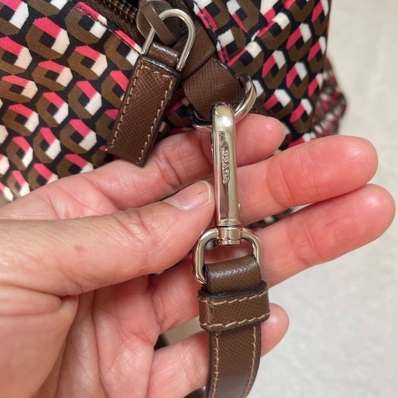 Prada Tessuto Stampat hand bag with leather shoulder strap - Picture 10 of 13